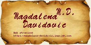 Magdalena Davidović vizit kartica